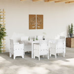 ZNTS Outdoor Table White Polypropylene Medium Durable Patio Table 871686