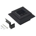 ZNTS Outdoor Solar Lamps 12 pcs LED Square 12 cm Black 277136