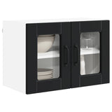 Wall Glass Cabinet PORTO Black 60 x 31 x 40 cm Engineered Wood 885317