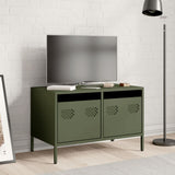 TV Cabinet Olive Green 68x39x43.5 cm Cold-rolled Steel 851236