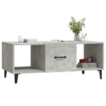 Coffee Table Concrete Grey 102x50x40 cm Engineered Wood 812703