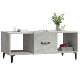 Coffee Table Concrete Grey 102x50x40 cm Engineered Wood 812703