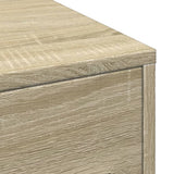 Narrow Bathroom Cupboard with Wheels Sonoma Oak Engineered Wood 855279