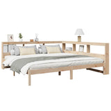 Bookcase Bed without Mattress 180x200 cm Solid Wood Pine 3324308