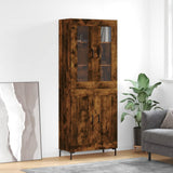 Highboard Smoked Oak 69.5x34x180 cm Engineered Wood 3198342