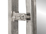 Luggage Rack with Coat Hangers Wall Mounted Aluminium 357834
