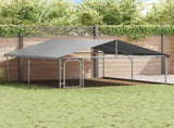 Outdoor Dog Kennel with Roof 300x300x150 cm 171501