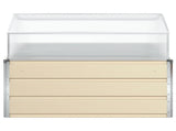 Planter Ivory 100 x 100 x 77 cm Galvanised Steel 42018127