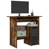 Desk Smoked Oak 80x45x74 cm Engineered Wood 815477