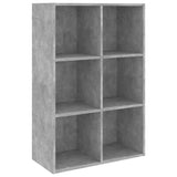 Book Cabinet Concrete grey Engineered wood 66x30x98 cm 800346