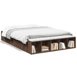 Bed Frame without Mattress Brown Oak 120x190 cm Small Double 3280600