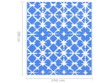 Outdoor Carpet ARAKIL Blue and White 190x290 cm PP 310447