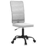 Office Chair Height Adjustable White Mesh Fabric 353007