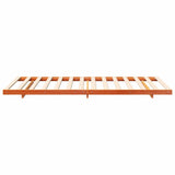Bed Frame Wax Brown 90 x 200 cm Solid Pine Wood 873090