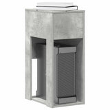 Computer Tower Stand with Drawer Concrete Grey 30x44x74 cm 858734