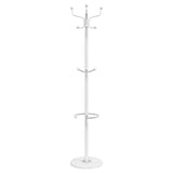 ZNTS Coat Stand with Umbrella Holder White 180 cm Powder-coated Iron 377102