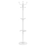 Coat Stand with Umbrella Holder White 180 cm Powder-coated Iron 377102