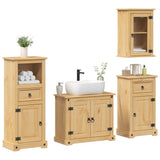 4 Piece Bathroom Furniture Set "Corona" Solid Wood Pine 3334634