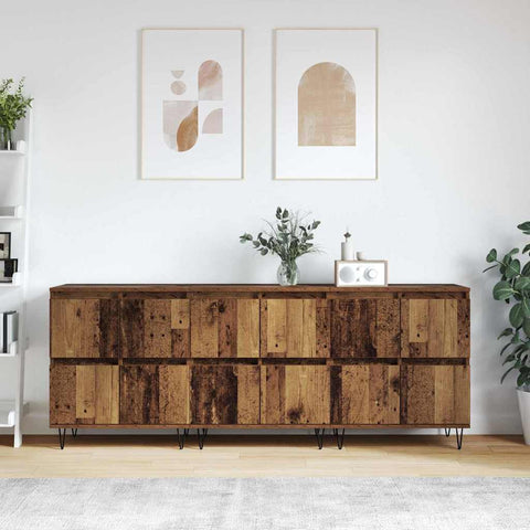 Sideboards 3 pcs Old wood 180 x 35 x 70 cm Engineered wood 3394524