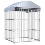 Outdoor Dog Kennel with Roof 150x150x200 cm 144619