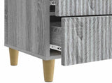 Bedside Cabinet Grey Sonoma 62 x 34.5 x 48 cm Engineered Wood 894551