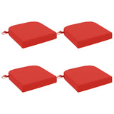 4-Piece Seat Cushions SOEST 4 pcs 100% Polyester Red 945274