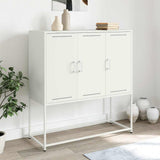 Highboard White 100.5x39x107 cm Steel 846541