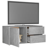 TV Cabinet Concrete Grey 80x34x36 cm Engineered Wood 801854