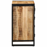 Drawer Cabinet 40x40x90 cm Solid Rough Wood Mango 4013581