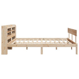 Bed Frame without Mattress 120x200 cm Solid Wood Pine 3306617