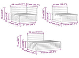Outdoor Sofa Set 4 Piece Natural Solid Acacia Wood 3374089