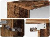 Bathroom Mirror Cabinet Old Wood 70 x 14.5 x 70 cm 889093