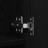 Shoe Cabinet with Door Black 80 x 35.5 x 180 cm Engineered wood 3333845