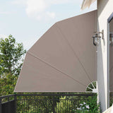 Balcony Privacy Screen 210 x 210 cm Polyester Taupe 42000936