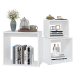 Nesting Tables 3 pcs White Engineered Wood 808576