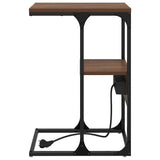Bedside Cabinet Brown oak 41.5 x 26 x 60.5 cm Engineered wood 859609