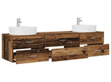 Bathroom Cabinet Set 3 pcs Old Wood 62.5 x 44.5 x 50 cm 3405873