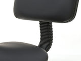 Saddle Shape Adjustable Salon Stool with Back Black 77528035