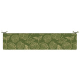 2-Piece Bench Cushions SOEST 2 pcs 100% Polyester Leaf Design 949125