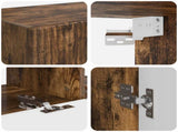 TV Wall Cabinet Set Wall-mounted 6 pcs Smoked Oak 3408957