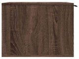 Cat Litter Box Enclosure Brown Oak 60x40x40 cm Engineered Wood 857730