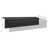 Manual Retractable Awning with Blind 6x3m Anthracite 3069479