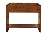 Solid Wood Newton Bedside, 1 Drawer and Open Shelf, Dark Brown B2743P402934