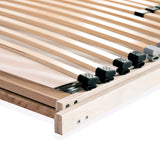 Slatted Bed Bases without Mattress 2 pcs with 28 Slats 80x200 cm 3051422
