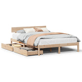 Bed Frame without Mattress 120x190 cm Small Double Solid Wood Pine 3301502