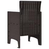 Garden Chair 4 pcs Brown 53 x 49 x 85 cm Polypropylene 847477