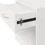 ZNTS Bedside Cabinets 2 pcs with Drawer High Gloss White 342585