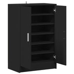 Shoe Cabinet Black 60x35x92 cm Engineered Wood 808928
