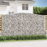 Arched Gabion Basket 400x30x220/240 cm Galvanised Iron 153411