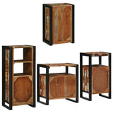 Bathroom Furniture Set 4 pcs Multicolour Solid Reclaimed Wood 3305699